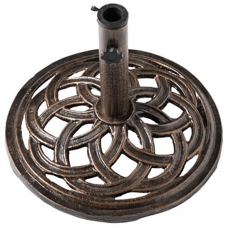 Outdoor Patio Cast Iron Umbrella Base Holder Stand