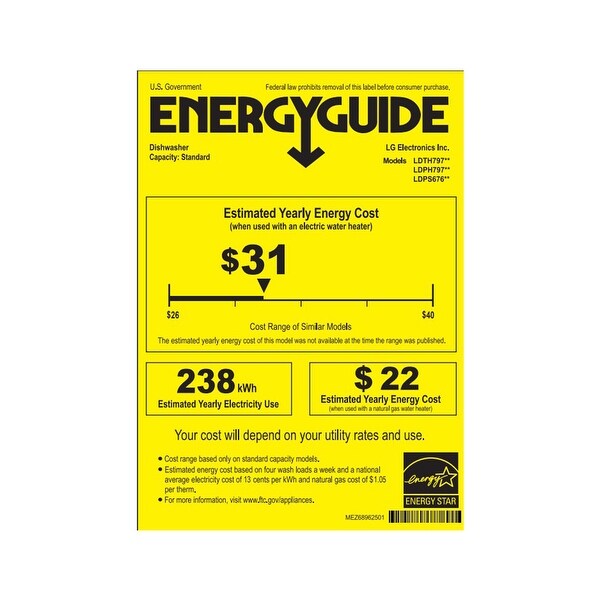 Smart Top Control Dishwasher with 1-Hour Wash & Dry, QuadWash Pro, TrueSteam, and Dynamic Heat Dry - N/A