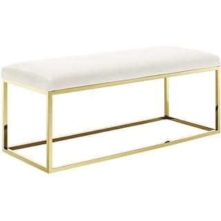 Cisne Gold Bench (40") - 17''Hx39'Wx12''D