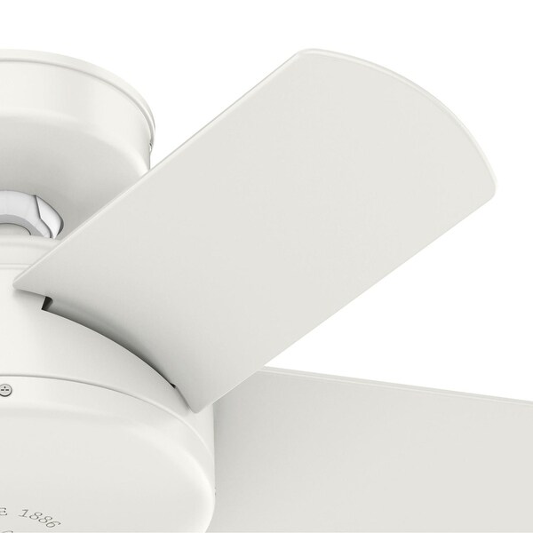 Hunter 30" Omnia Outdoor Ceiling Fan with Wall Control, Damp-Rated