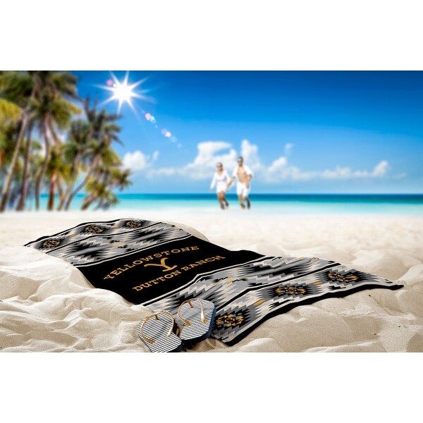 ENT 720 Yellowstone Beach Towel Aztec Stripe, 30" x 60" - 30x60