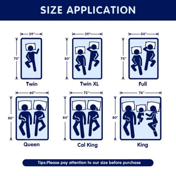 CHUN YI Memory Foam Gel 3" Infused Topper, Cooling Mattress Pads - Green