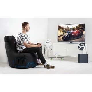 Gouchee Home Swing Gaming Controller Bean Bag Chair Black