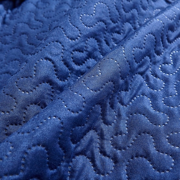 3 Piece Solid Printed Bedding Quilt Set- Soft & Lightweight Full/Queen