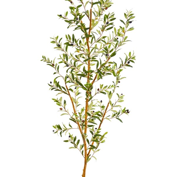 7.5' Olive Artificial Tree in Decorative Planter - Green