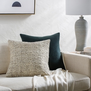 Jonatan Farmhouse Solid Color Accent Pillow