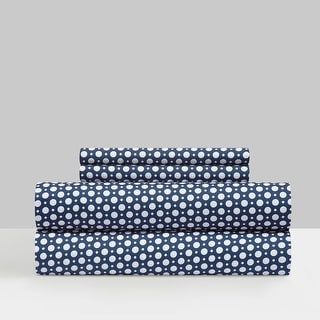 NY&C Home Rylie Geometric Polka Dot Pattern Print Sheet Set