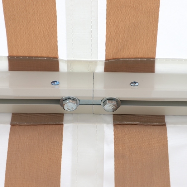 Outsunny 10'x8' Retractable Sun Shade Patio/Window Awning that Opens Smooth & Quietly, Reducing Heat in Your Home, Beige