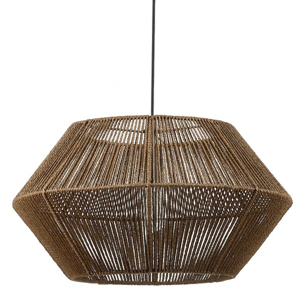 Malay Natural Twine 1 Light Pendant Light