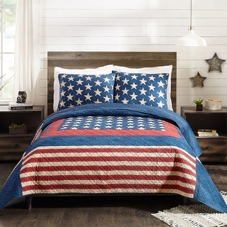Modern Heirloom Americana Patch Quilt Set
