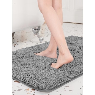 Deconovo Plush Absorbent Thick Chenille Bath Rugs (1 PC)