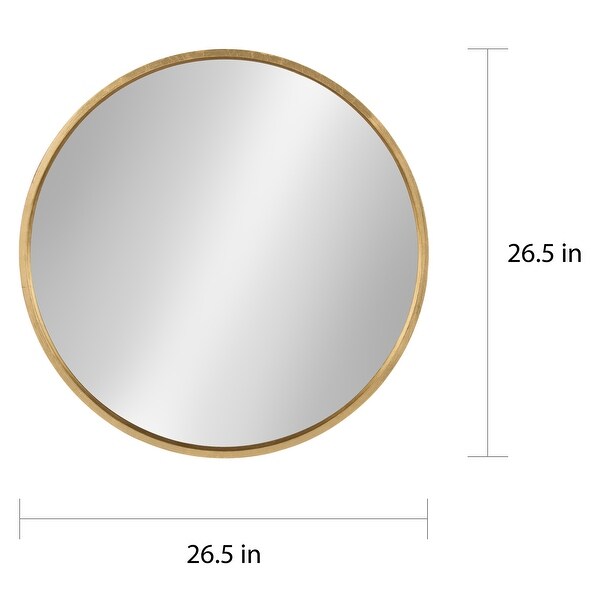 Kate and Laurel Travis 25.6" Round Accent Wall Mirror