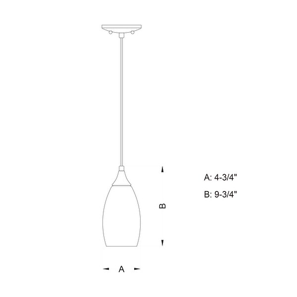 Milano Satin Nickel Mini Pendant Ceiling Light Amber Fire Glass - 4.75-in W x 9.75-in H x 4.75-in D