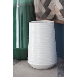 White Porcelain Contemporary Vase