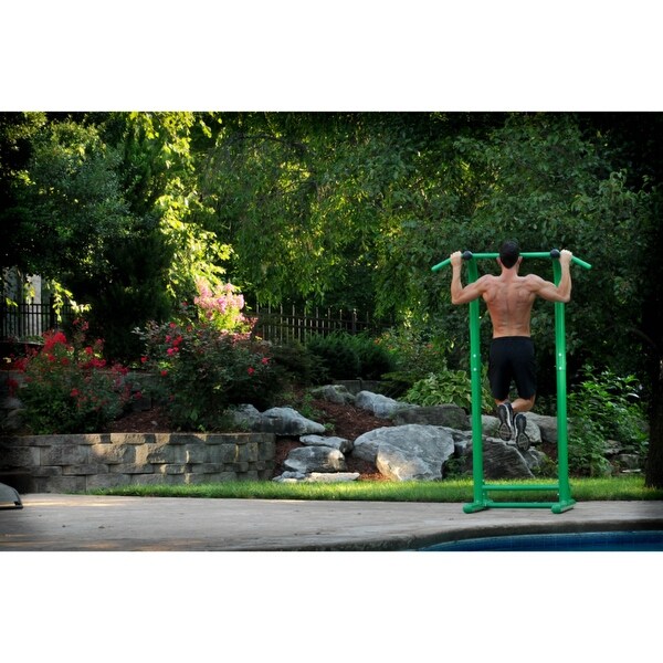 Stamina Products Outdoor Fitness Multi-Use Strength Training Power Tower, Green - 88