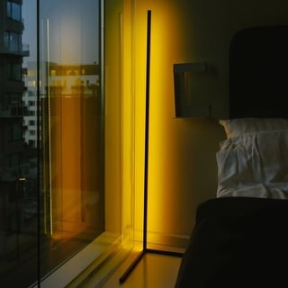 55" RGB Metal Corner Lamp Minimalist LED Floor Lamp