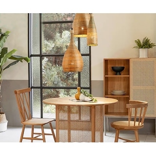 Ele Three Lights Rattan Pendant