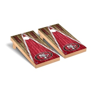 San Francisco 49ers NFL Football Triangle Cornhole Board Set