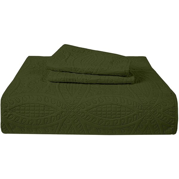 3-Piece Bedspread Coverlet Set King