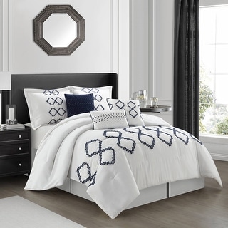 Grand Avenue Nayeli 7 Piece Modern Contemporary Comforter Set