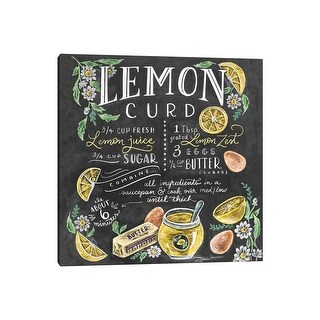 iCanvas "Lemoncurd Recipe" by Lily & Val Canvas Print