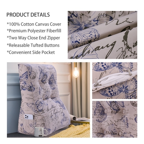 WOWMAX Back Rest Wedge Support Pillow Daybed Pillow