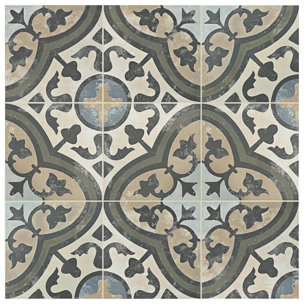 Merola Tile Evoque Arte Carthusian 9.75" x 9.75" Porcelain Floor and Wall Tile