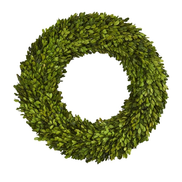 24" Preserved Boxwood Wreath