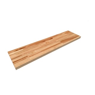 Butcher Block Wood Shelf, Bar Top, Countertop - 1.5" Thick - 12" x 48"
