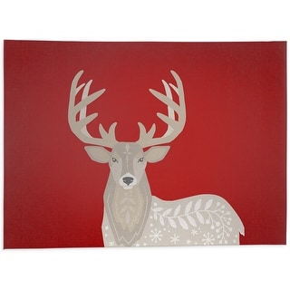 DECORATED DEER Bath Rug By Kavka Designs