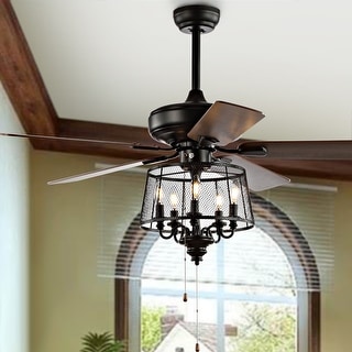 SAFAVIEH Lighting Jonie 52-inch Ceiling Fan and Light - 52" W x 52" L x 32" H