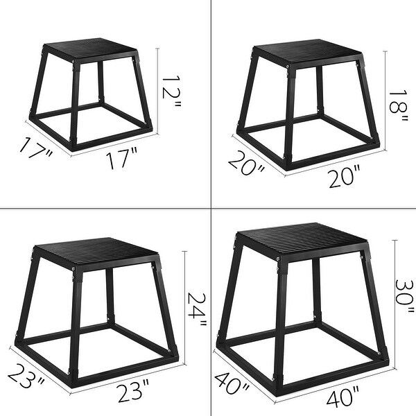 VEVOR Plyometric Jump Box Fitness Exercise Jump Box Step Plyometric Platform Box Sets