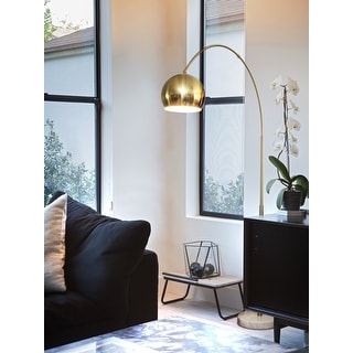 Brightech Olivia LED Floor Lamp - Brass.