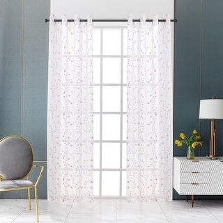 Lyndale Joy Embroidered Sheer Curtain