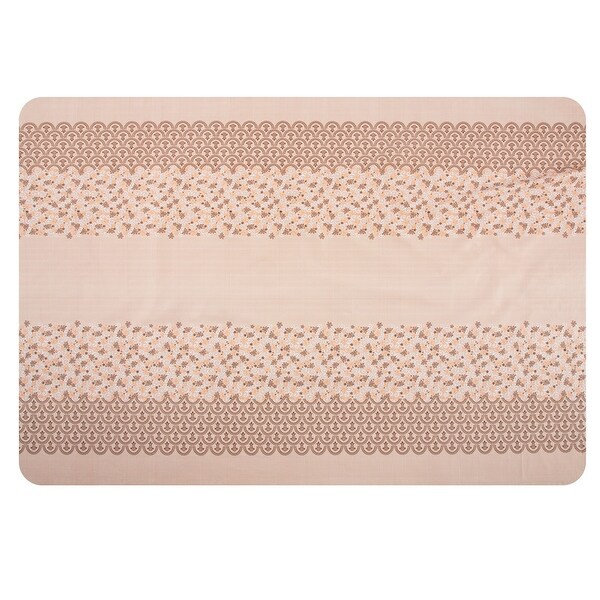 Ray Star PVC Tablecloth With Flannel Backing (Floral)