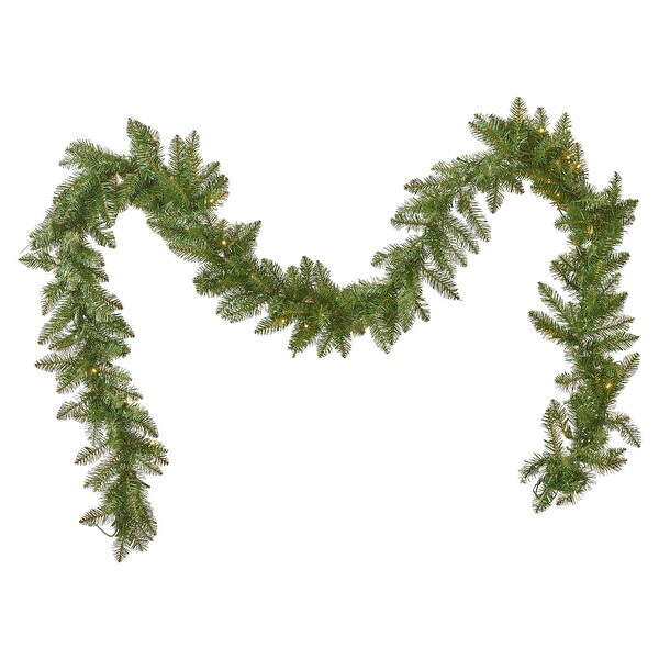 9-foot Fraser Fir Pre-lit LED Garland by Christopher Knight Home - led - clear