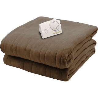 Biddeford Comfort Knit Electric Heated Blanket - Twin, Chocolate