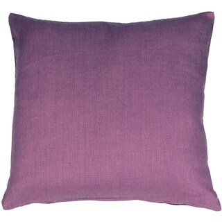 Pillow Decor - Tuscany Linen Purple 20x20 Throw Pillow