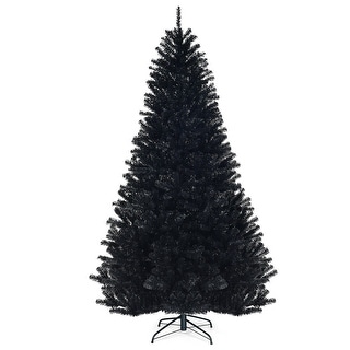 7.5Ft Hinged Artificial Halloween Christmas Tree - 4.3' x 7.5'(Dia x H)