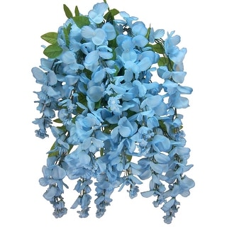 Faux Wisteria Flower Stems Bunch