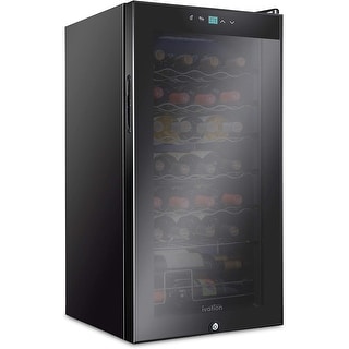 Ivation 28 Bottle Compressor Wine Cooler Refrigerator w/Lock