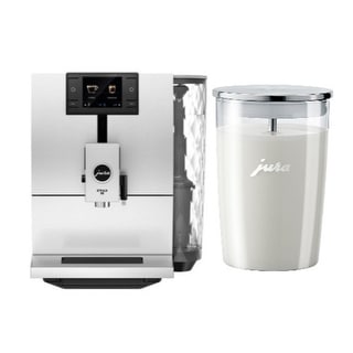 Jura ENA 8 Automatic Coffee Machine (Black) w/ Glass Milk Container