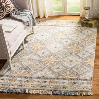 SAFAVIEH Handmade Blossom Ottilia Modern Floral Wool Rug