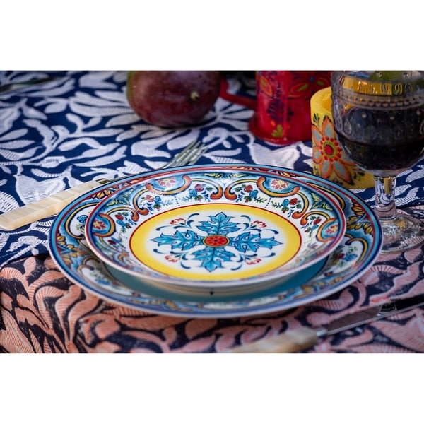 Euro Ceramica Zanzibar Ceramic 8" Salad Plate (Set of 4)
