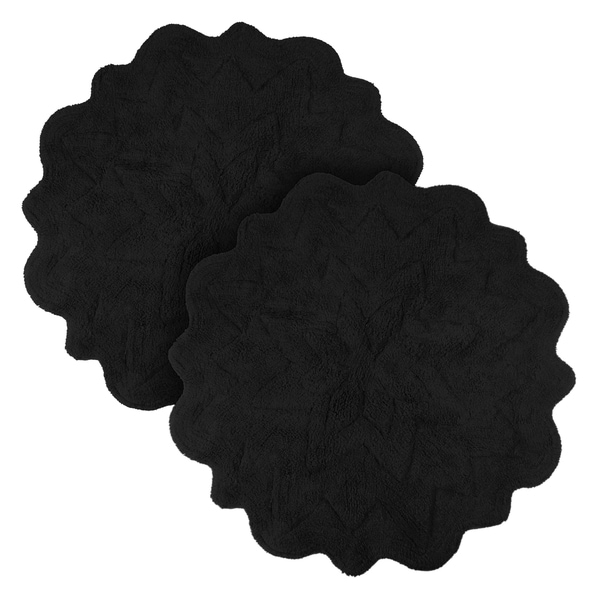 Sherry Kline Over Tufted Petals Bath Rug (Set of 2)