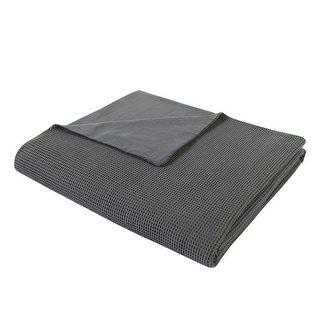 Wellbeing by Sunham Oversized Waffle Weave 55" x 70" Throw Blanket