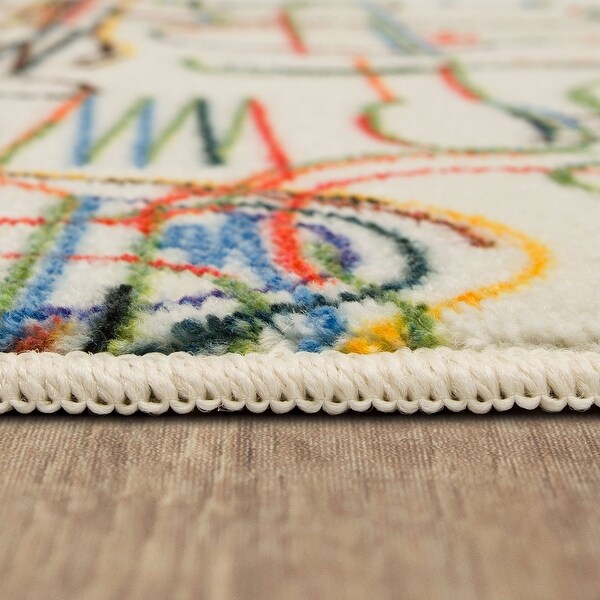 Mohawk Home Machine Washable Spoons and Things Kitchen Accent Rug