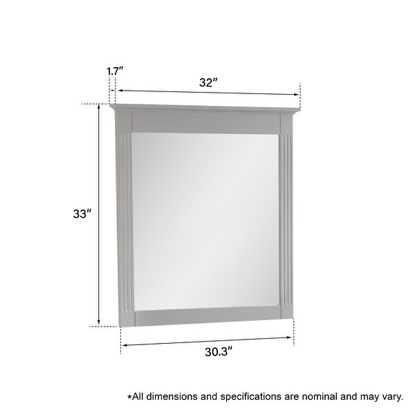 Modern 32'' W Bathroom / Vanity Mirror