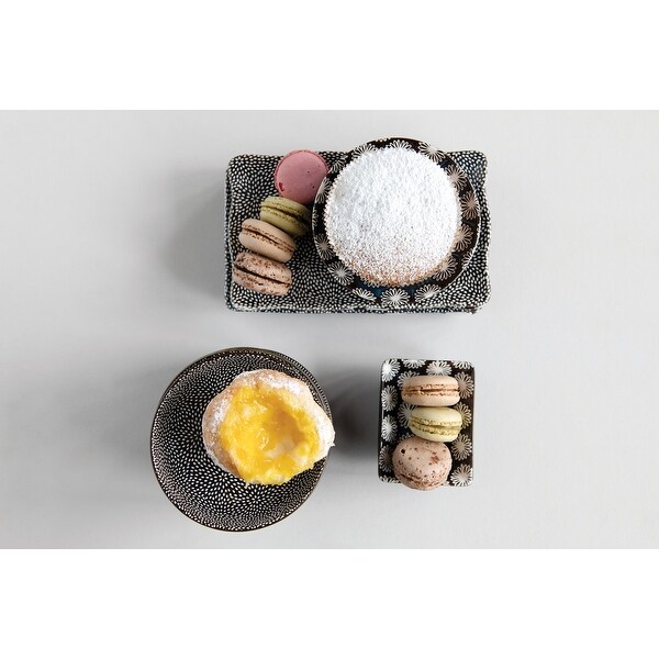 Round Stoneware Bowl - 4.9"L x 4.9"W x 1.5"H