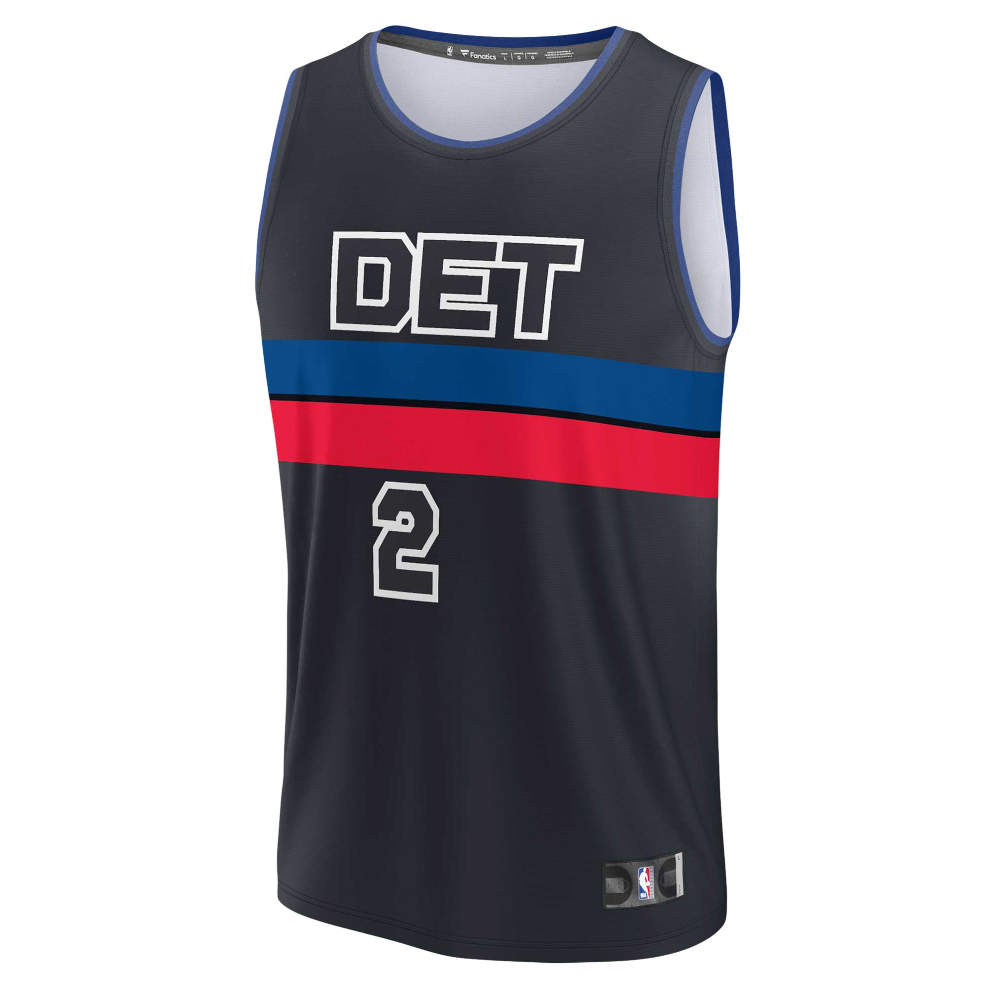 Cade Cunningham Detroit Pistons Fanatics Branded 2022/23 Fast Break Replica Jersey - Statement Edition - Black